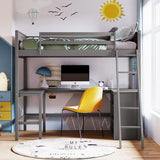 Loft Bed With Shelves With Desk - Furniture Home Direct
