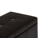 Castleford - Contemporary Storage Ottoman - Furniture Home Direct