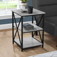 3 Tier Accent Table, Side Marble Look Contemporary & Modern - Furniture Home Direct