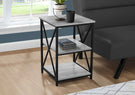 3 Tier Accent Table, Side Marble Look Contemporary & Modern - Furniture Home Direct