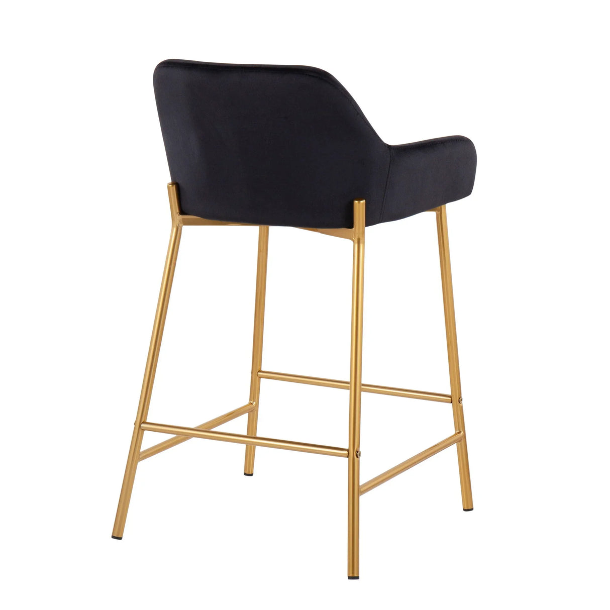 Daniella - Contemporary / Glam Fixed Height Counter Stool (Set of 2) - Furniture Home Direct