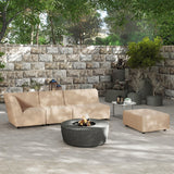 Cleo - Modular Upholstered Deep Seating Patio Armless Loveseat - Furniture Home Direct