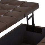 Harrison - Upholstered Coffee Table Storage Ottoman - Furniture Home Direct