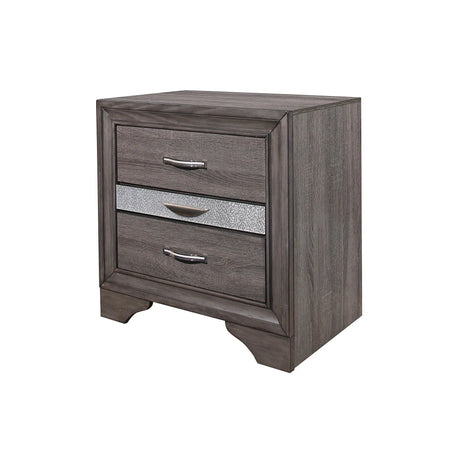 Ryder - Sparkle Nightstand - Gray - Furniture Home Direct