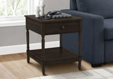 Accent - Table, 2 Tier, Square, Traditional - Walnut - Furniture Home Direct