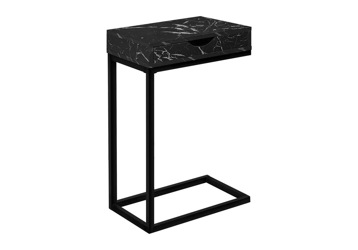 Accent Table, C - Shaped Contemporary & Modern Elegant Design - Furniture Home Direct