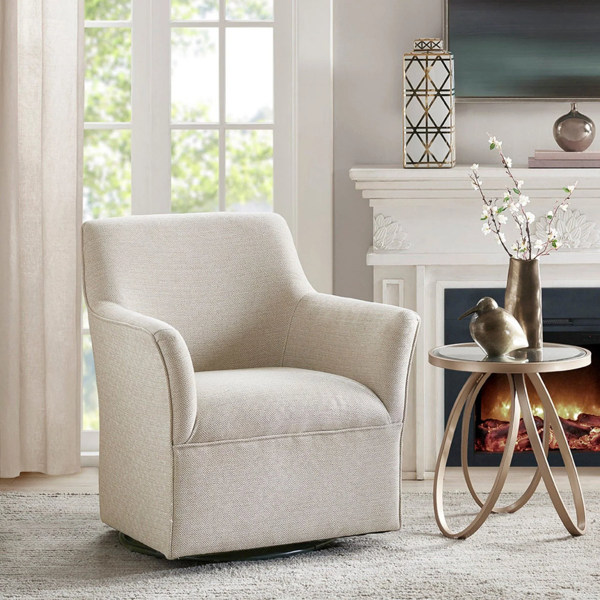 Augustine - Swivel Glider Chair - Furniture Home Direct