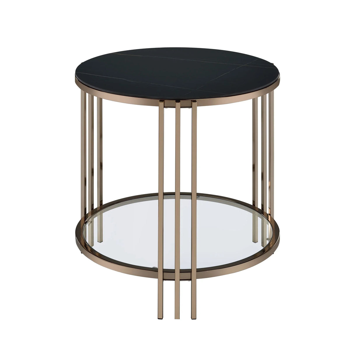 Abisha - Sintered Stone Top Round Table - Furniture Home Direct