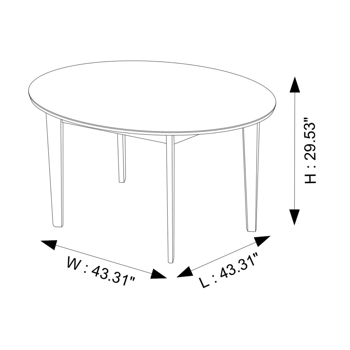 Lara - Dining Table (Walnut) - Brown - Furniture Home Direct