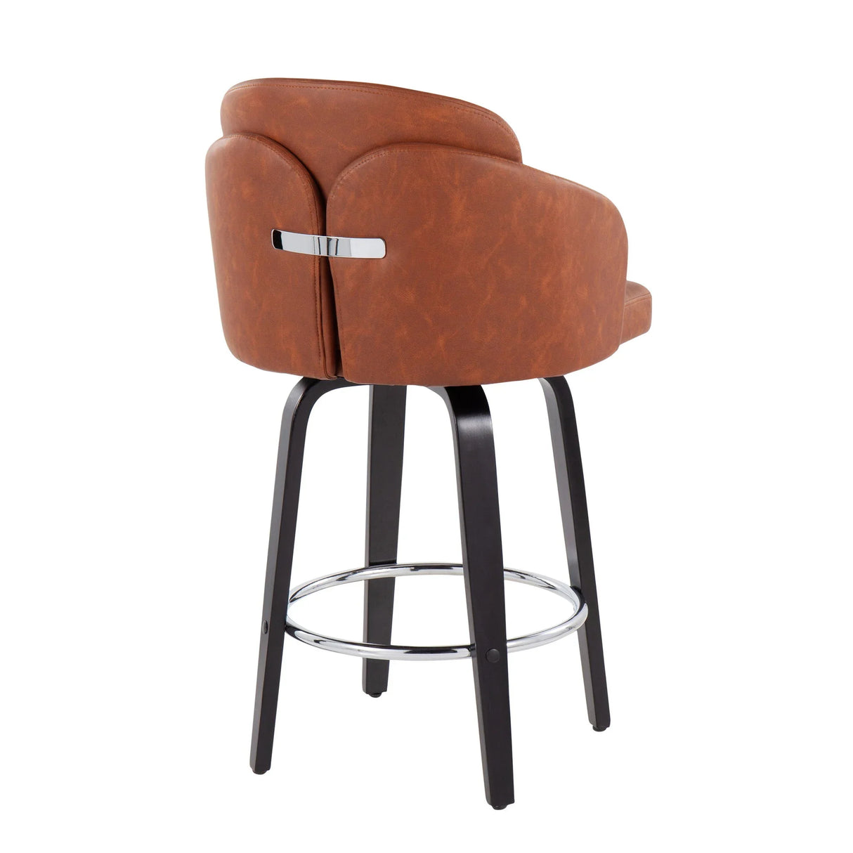 Dahlia - Contemporary Counter Stool Round Footrest (Set of 2) - Furniture Home Direct