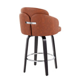 Dahlia - Contemporary Counter Stool Round Footrest (Set of 2) - Furniture Home Direct