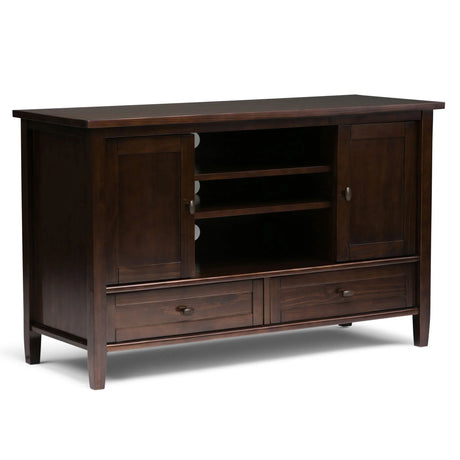 Warm Shaker - TV Media Stand Handcrafted - Furniture Home Direct