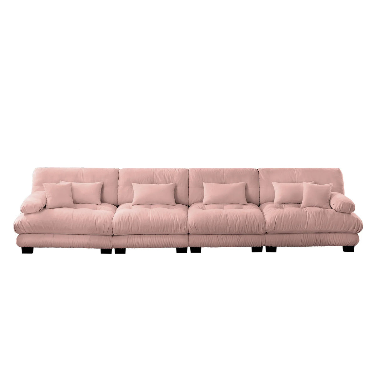 Chenille Sofa - Pink - Furniture Home Direct