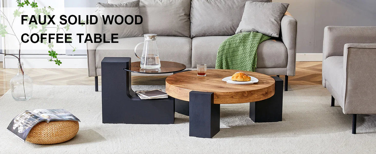 Detachable Double-Decker Coffee Table - Furniture Home Direct