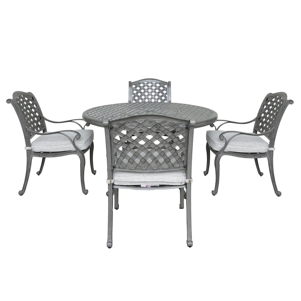 Outdoor Aluminum Dining Set With Cushion - Furniture Home Direct
