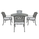 Outdoor Aluminum Dining Set With Cushion - Furniture Home Direct