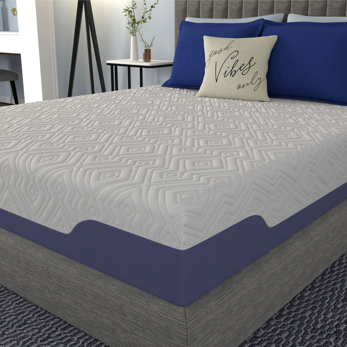Supreme - 12" Cooling Hybrid Memory Foam And Innerspring Mattress - Furniture Home Direct