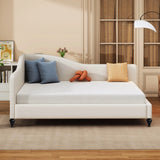 Modern L Shaped Linen Daybed With Legs - Furniture Home Direct