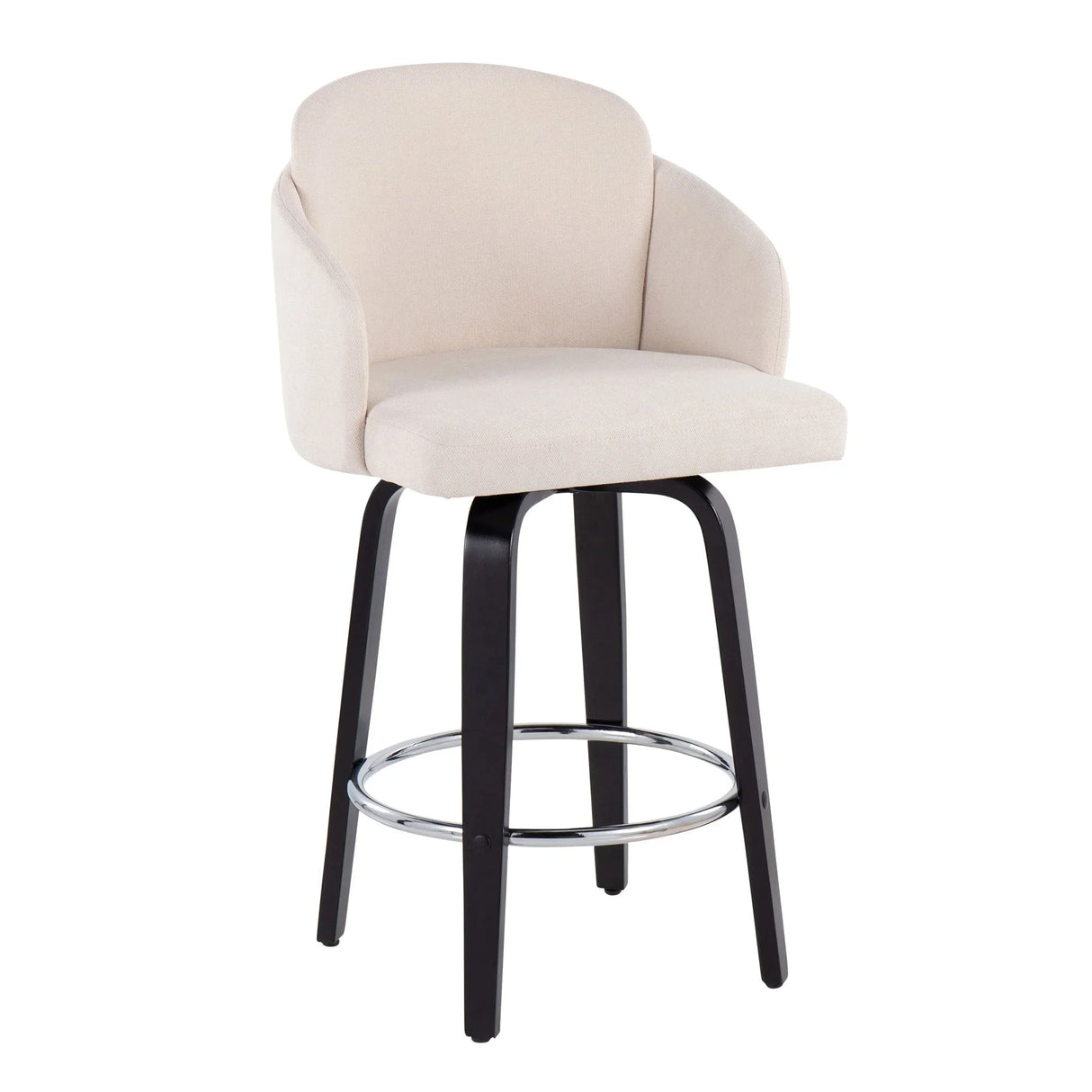 Dahlia - Contemporary Counter Stool Round Footrest (Set of 2) - Furniture Home Direct
