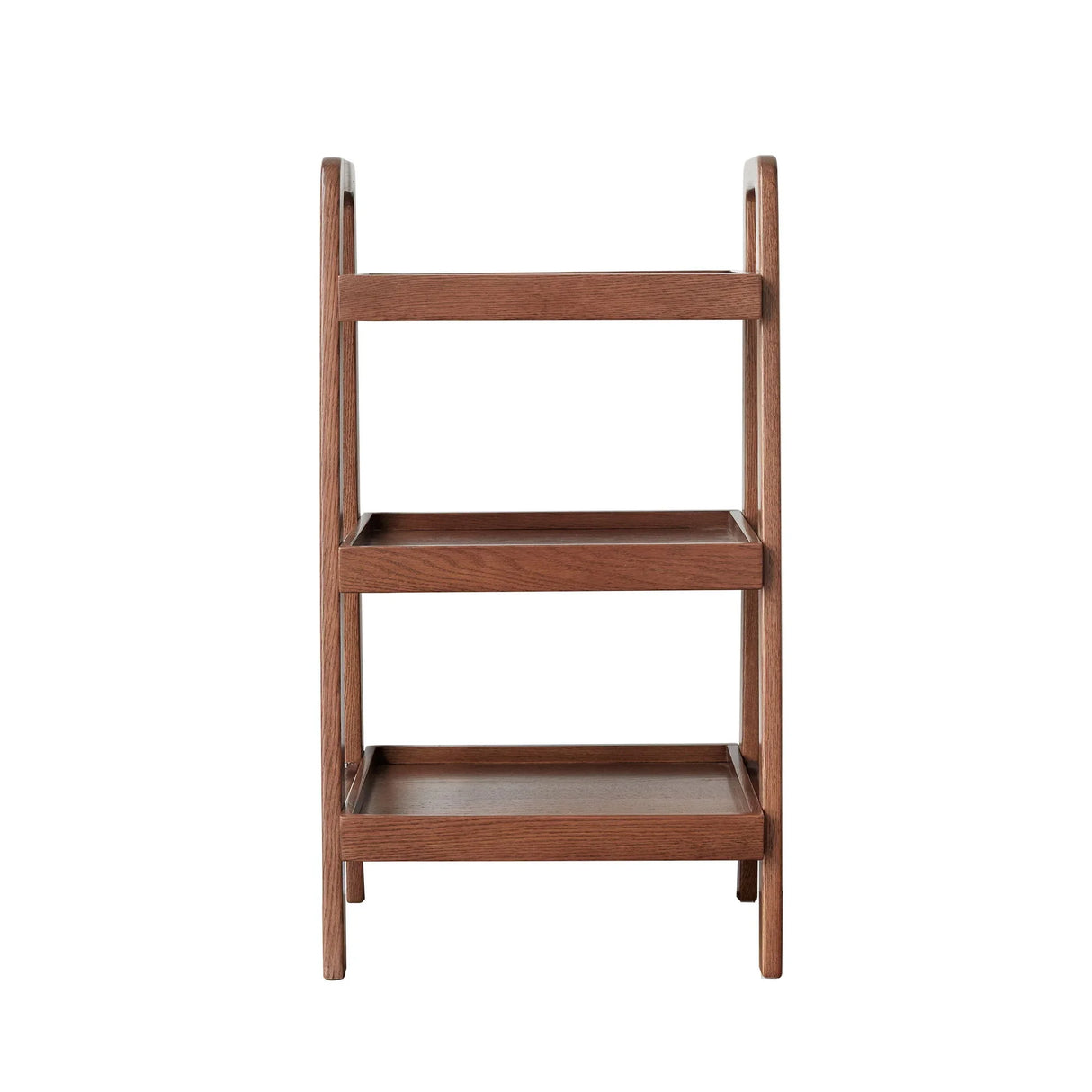 Premium Storage Organizer, 3-Tier Beech Shoe Rack For Entryway, Living Room - Walnut - Furniture Home Direct