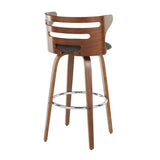Cosini - Mid Century Modern Fixed Height Barstool With Swivel (Set of 2) - Furniture Home Direct