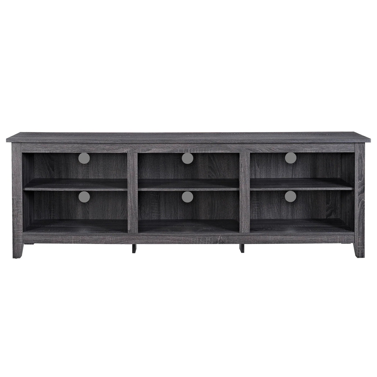 Modern Transitional 3 Shelf Open Storage 70" TV Stand For 80" TVs - Furniture Home Direct