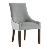 Jackson - Upholstered Dining Chair Elegant Design - Smoke / White - Furniture Home Direct