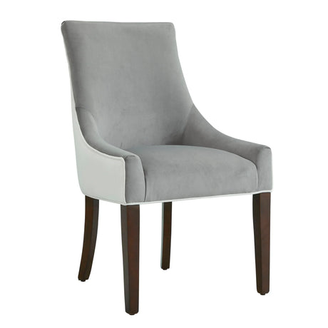 Jackson - Upholstered Dining Chair Elegant Design - Smoke / White - Furniture Home Direct