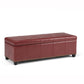 Kingsley - Upholstered Large Storage Ottoman - Furniture Home Direct