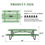 Expanded Metal Rectangular Picnic Table - Furniture Home Direct