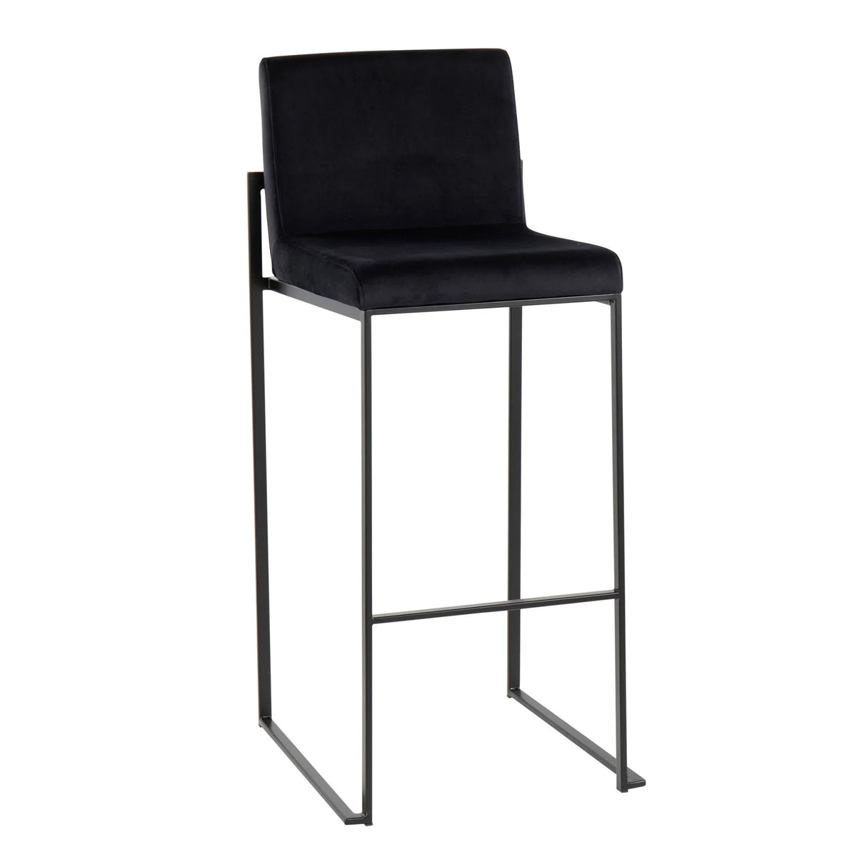 Fuji - Contemporary High Back Barstool Elegant Design - Furniture Home Direct