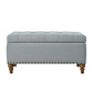 Upholstered Ottoman With Storage And Rivet Trim - Furniture Home Direct