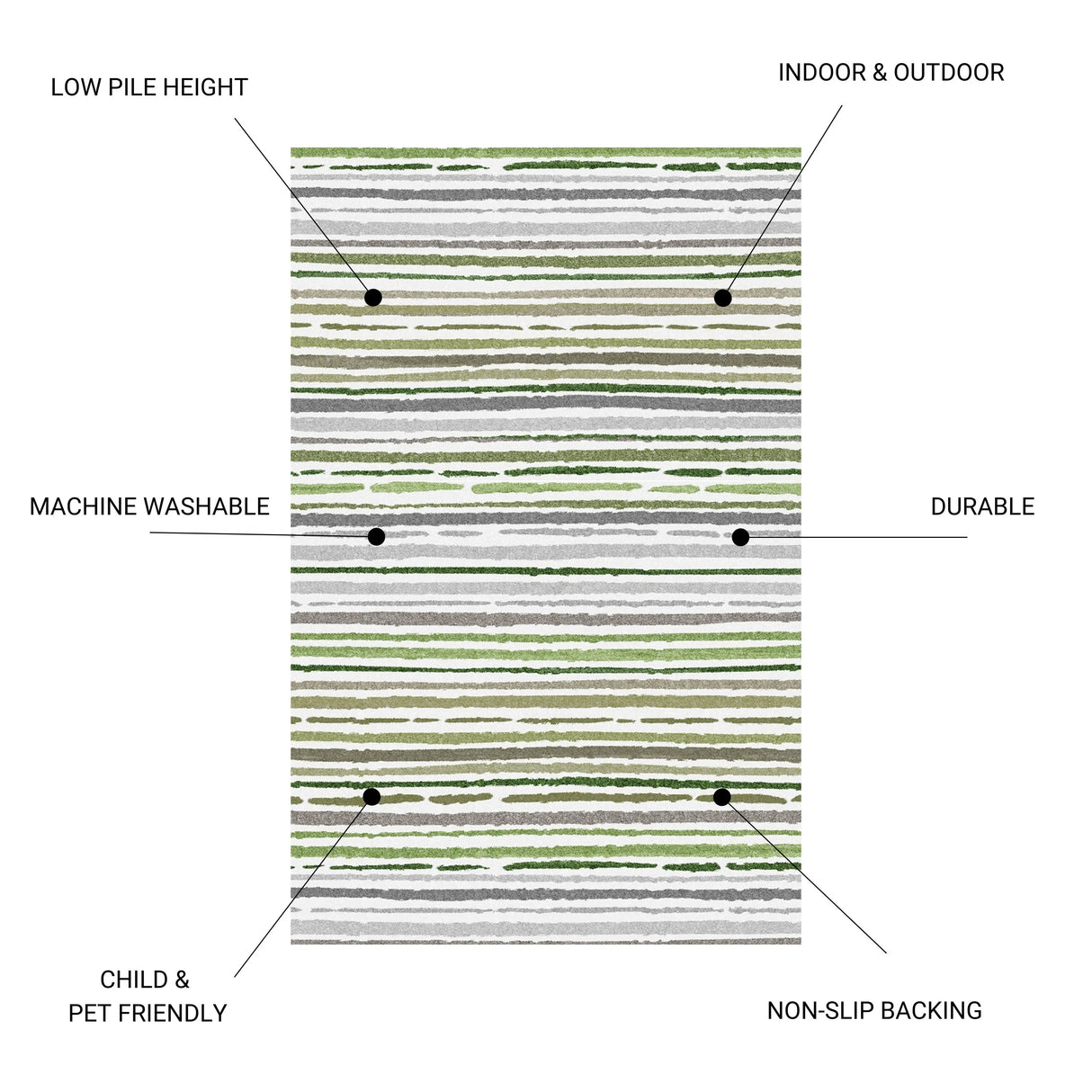 Sphinx - Indoor & Outdoor Washable Non - Slip Accent Rug - Furniture Home Direct