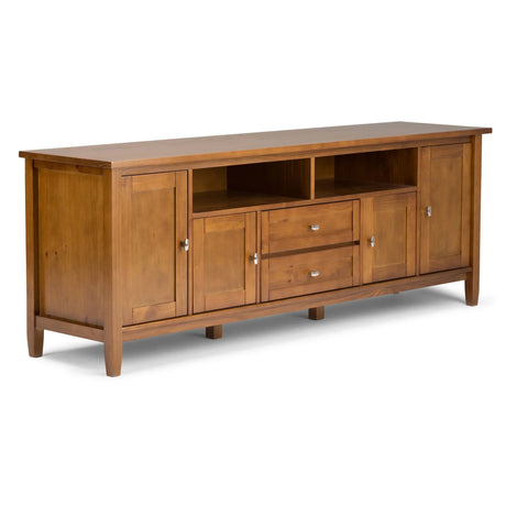 Warm Shaker - TV Media Stand, Handcrafted - Furniture Home Direct