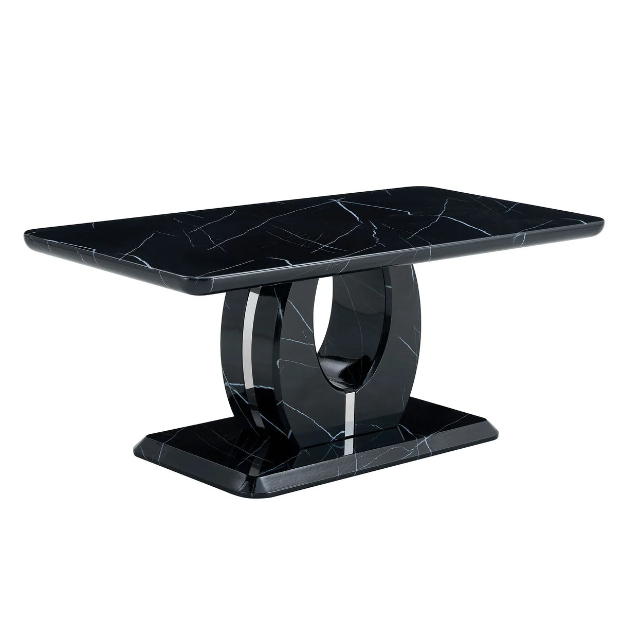 Modern Minimalist Pattern Sticker Rectangular Coffee Table With Elegant Design And Moderate Size - Furniture Home Direct