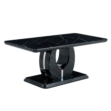 Modern Minimalist Pattern Sticker Rectangular Coffee Table With Elegant Design And Moderate Size - Furniture Home Direct