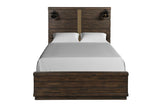 Industrial Farmhouse Designed Bed With Bluetooth - Furniture Home Direct