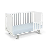 Livia - 3-in-1 Convertible Island Crib - White Frame - Furniture Home Direct