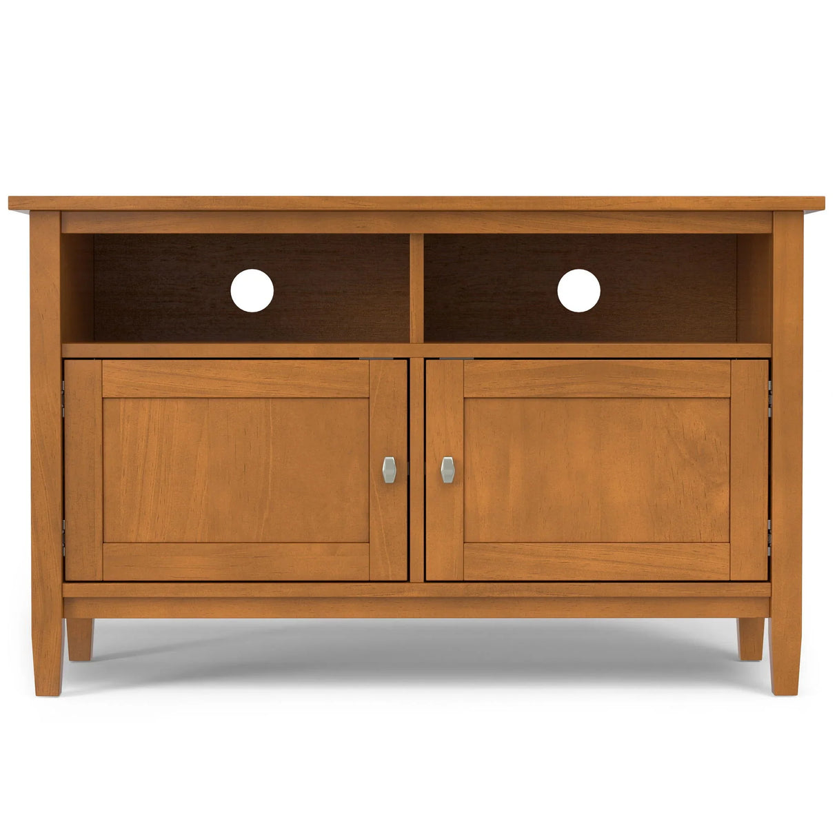 Warm Shaker - TV Media Stand Handcrafted - Brown - Furniture Home Direct