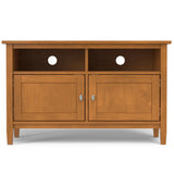 Warm Shaker - TV Media Stand Handcrafted - Brown - Furniture Home Direct