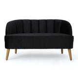 Modern Classic Shell Backed Loveseat