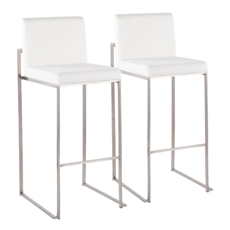 Fuji - Contemporary And Modern Elegance High Back Barstool - Furniture Home Direct