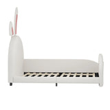Upholstered Rabbit-Shape Princess Bed With Headboard And Footboard - Furniture Home Direct