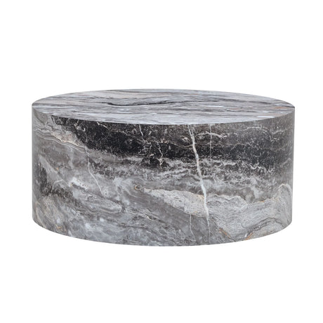 Cylindrical Coffee Table With Material For Living Room - Furniture Home Direct