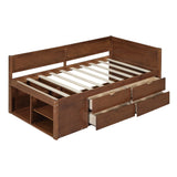 Daybed With Drawers And Shelves - Furniture Home Direct