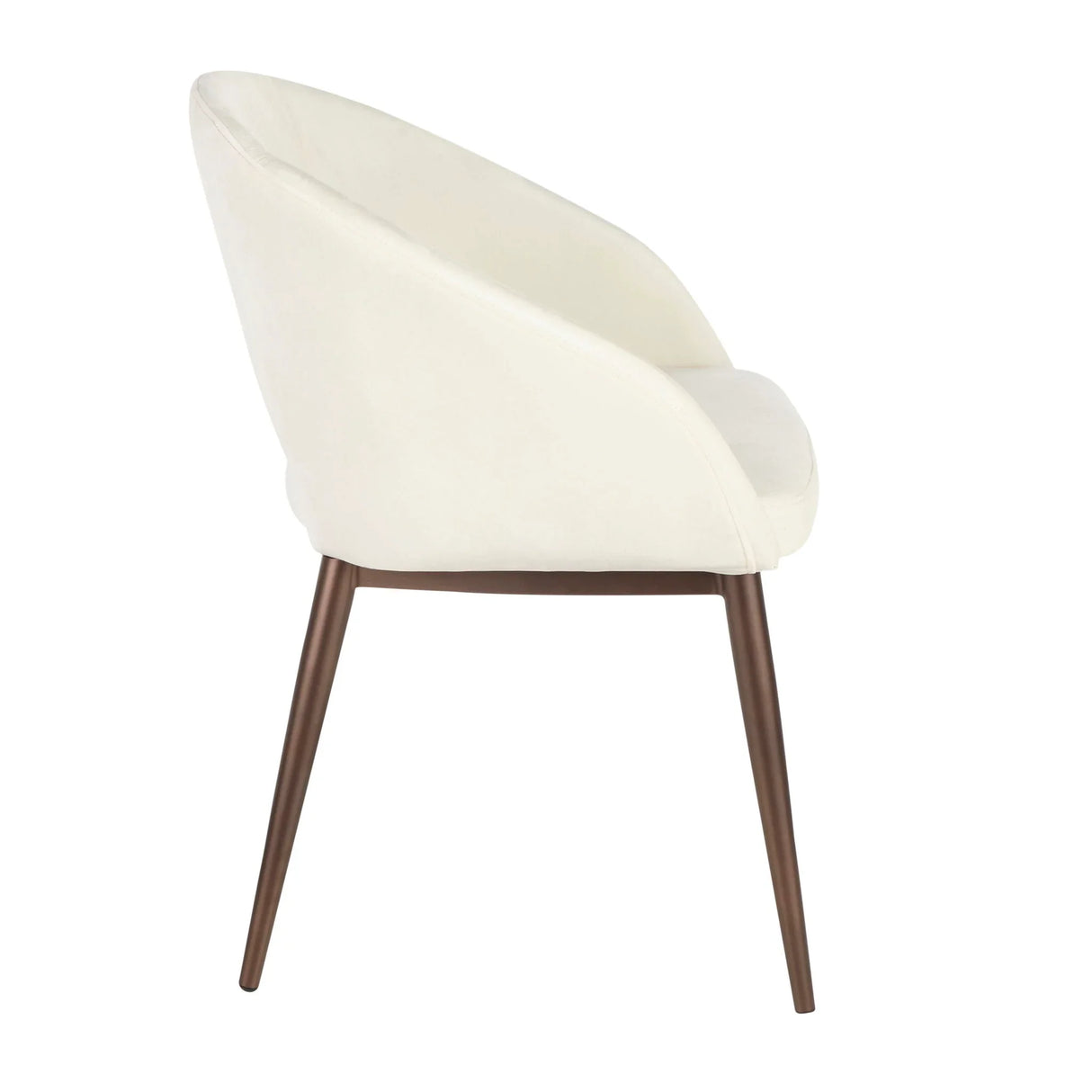 Renee - Contemporary Chair - Cream / Copper - Furniture Home Direct