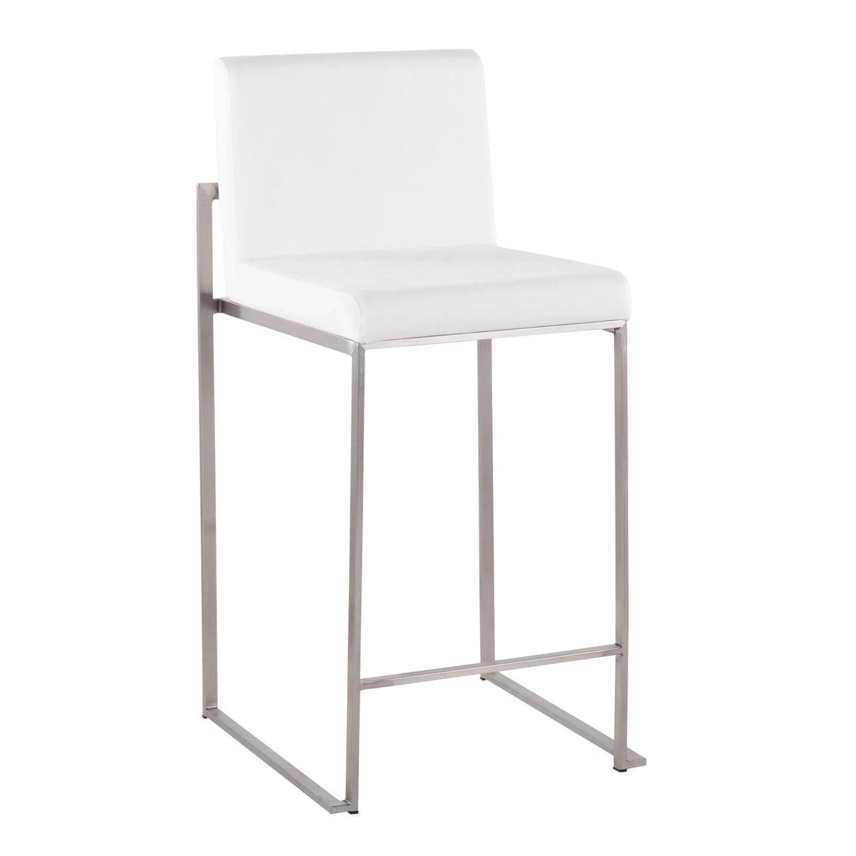 Fuji - Contemporary High Back Counter Stool, Functional Design - Furniture Home Direct