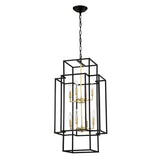 8 Light Lantern Chandelier Lighting, Entryway Chandeliers For High Ceilings, Chandeliers For Dining Room, Foyer, Entry, Staircase, Hallway, Height Adjustable (E12 Bulbs Not Included) - Furniture Home Direct
