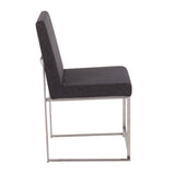 Fuji - Contemporary High Back Dining Chair, Modern Elegance (Set of 2) - Furniture Home Direct
