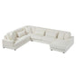 Oversized Sectional Sofa U - Shaped Sofa Couch Modern Sofa Upholstered In Soft Corduroy With A Chaise Lounge For Living Room - Furniture Home Direct